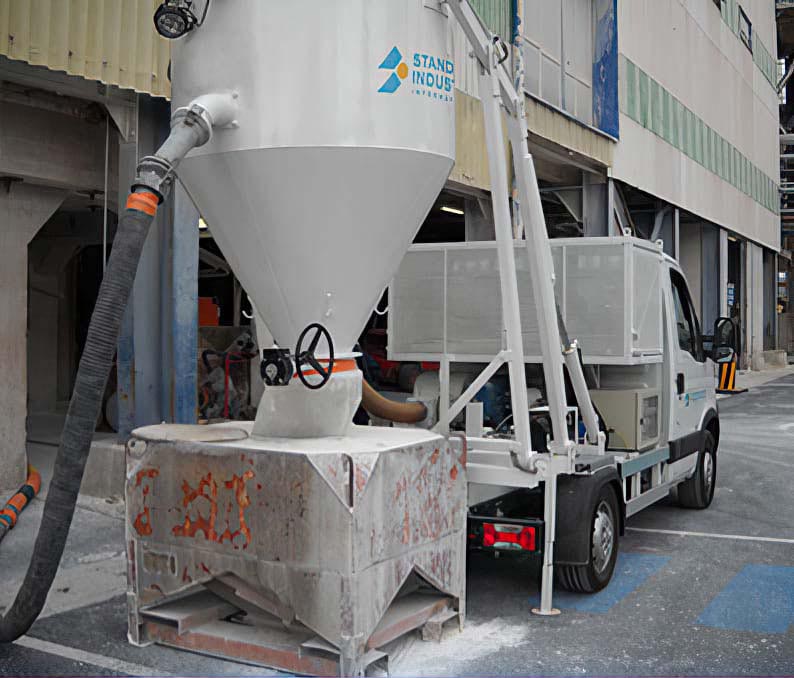 Industrial vacuum solution for cement plants