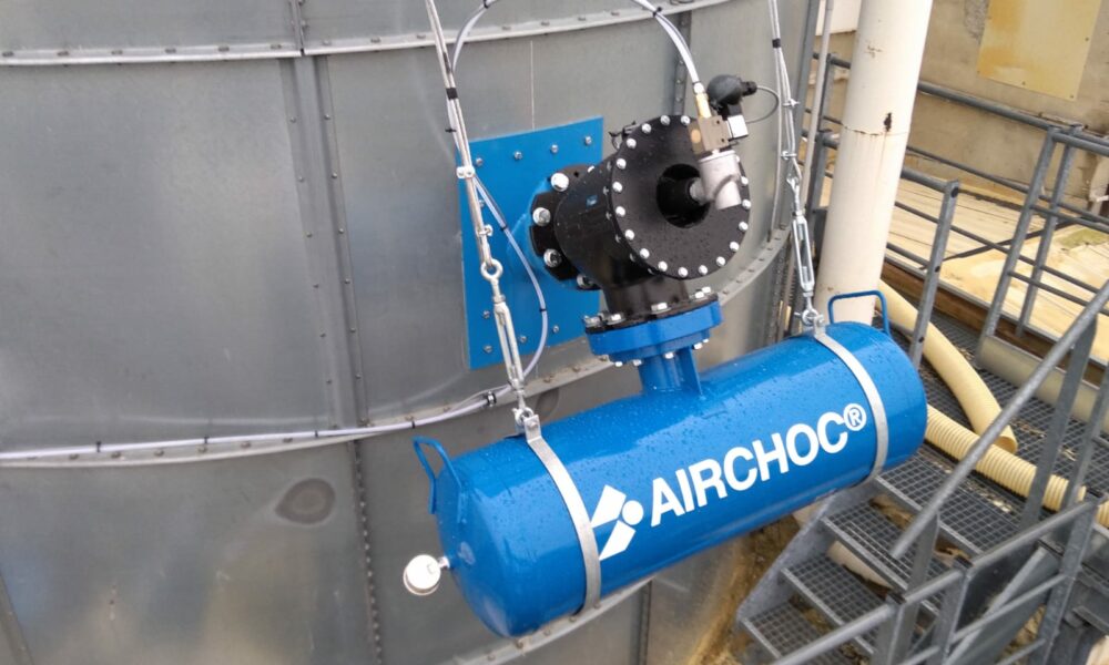 Airchoc sur silo Solution de décolmatage par air comprimé